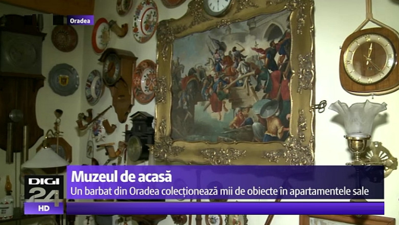 Casa-muzeu din Oradea. Rudolf Raab si-a pastrat pentru sine doar o canapea, o masa si un televizor, pentru a face loc istoriei Imagine