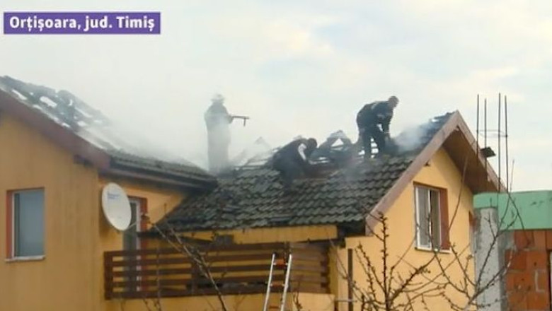 Casa surorii primarului din Ortisoara: intai spargere, apoi incendiu Imagine