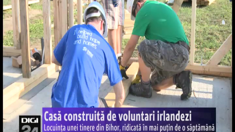 Casa unei tinere din Bihor, construita de voluntari irlandezi Imagine