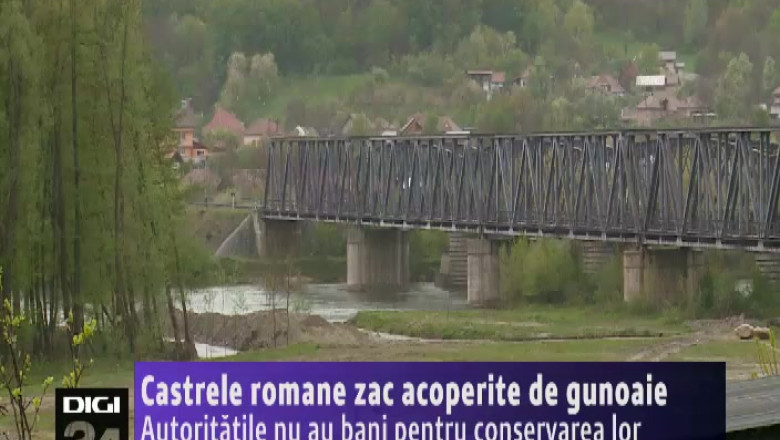 Castrele romane zac acoperite de gunoaie, in Valcea. Autoritatile nu au bani pentru conservarea lor Imagine