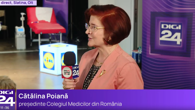 Catalina Poiana, presedintele Colegiului Medicilor: „Donarea de sange inseamna responsabilitate, empatie, grija fata de semenii nostri” Imagine