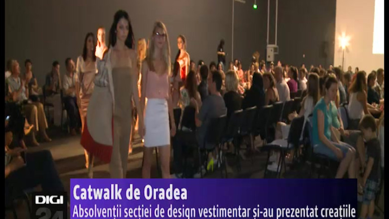 Catwalk de Oradea. Absolventii sectiei de design vestimentar si-au prezentat creatiile Imagine