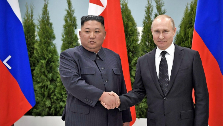 Ce i-a promis liderul nord-coreean lui Vladimir Putin, la Beijing. Kim Jong-un, invitat la Moscova Imagine