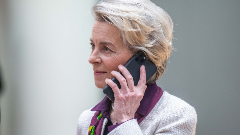 CE: Mesajele Ursulei von der Leyen se sterg automat, „altfel, telefonul ar lua foc”. Explicatii dupa disparitia unui SMS de la Macron Imagine