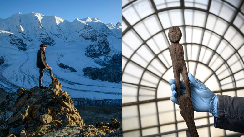 Ce obiecte misterioase au fost descoperite in ghetarii din muntii Alpi. Virusuri antice periculoase se reactiveaza dupa topirea ghetii Imagine