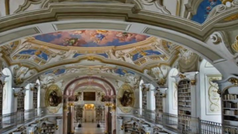 Cea mai mare biblioteca monahala are 70 de metri lungime Imagine