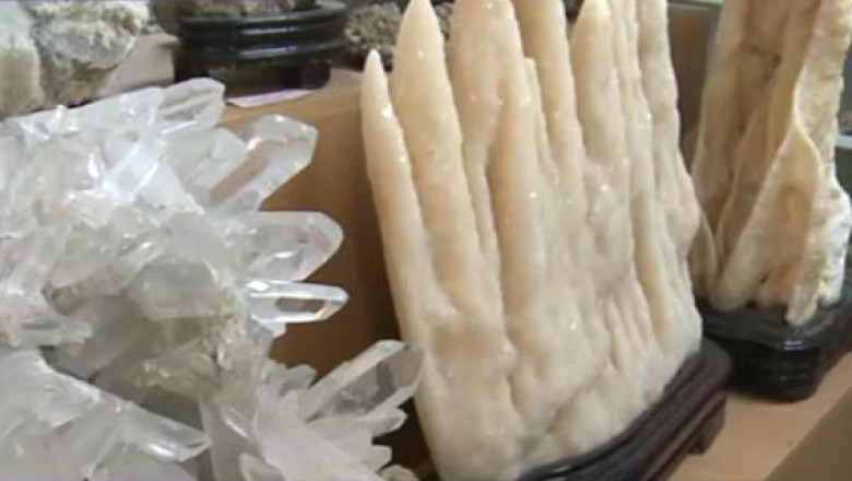 Cea mai mare colectie de flori de mina din Romania, expusa in sufrageria unui batran Imagine