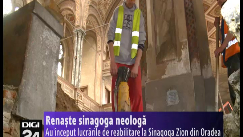 Cea mai mare sinagoga neologa din Romania a intrat in reabilitare Imagine