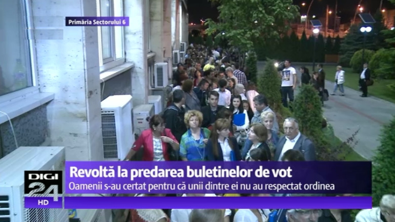 Cearta la Primaria Sectorului 6: Reprezentanti ai sectiilor de votare nu respecta randul la coada Imagine