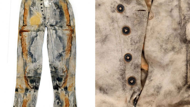 Cei mai vechi blugi din lume, descoperiti pe epava unei nave scufundate in 1857. S-au vandut la licitatie pentru o suma fabuloasa Imagine