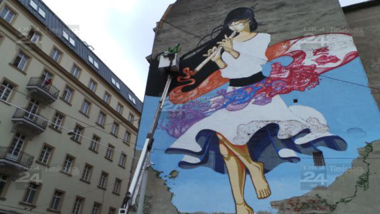 Cel mai mare graffiti din Timisoara a fost finalizat. Arata uluitor! Imagine