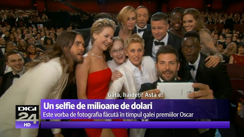 Cel mai popular selfie din lume devine si cel mai scump din istorie: Samsung doneaza 3 milioane de dolari pentru reclama involuntara Imagine