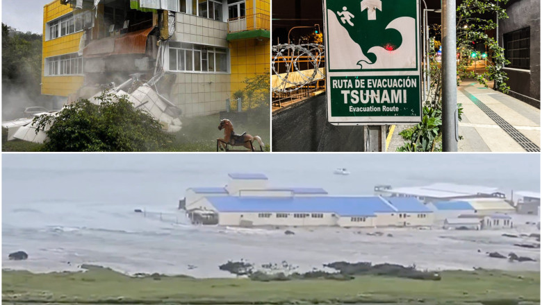 Cel mai puternic cutremur de pe planeta, din ultimii 14 ani, a avut loc in Extremul Orient rus: magnitudine 8,7. Tsunami de 4 metri Imagine