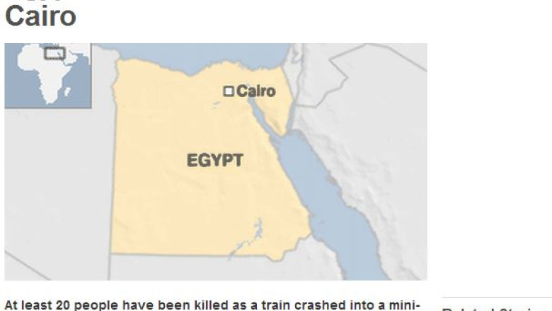 Cel putin 20 de persoane au murit in Egipt dupa ce un tren a lovit mai multe autovehicule Imagine