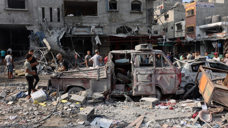 Cel putin 23 de persoane care se adaposteau in centrele de asistenta ONU din Gaza, ucise de bombardamentele israeliene (OCHA) Imagine