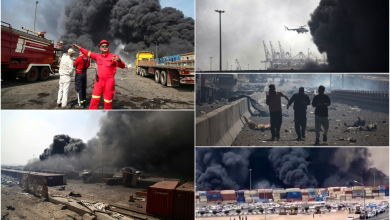 Cel putin 28 persoane au fost ucise in explozia devastatoare din cel mai mare port din Iran. Alte peste 1.000 au fost ranite Imagine