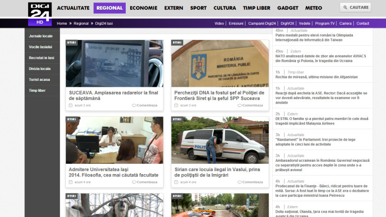 Cele mai accesate stiri ale saptamanii pe digi24.ro/iasi Imagine