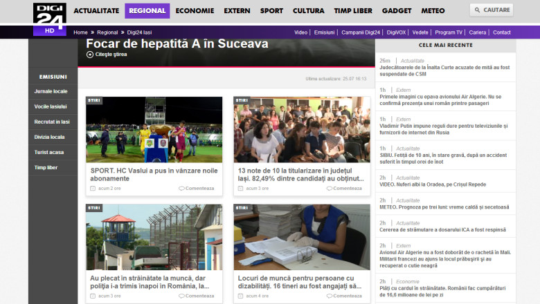 Cele mai accesate stiri de pe digi24.ro/iasi Imagine