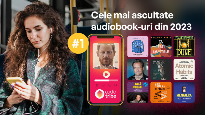 Cele mai ascultate carti in 2023. Ce carte audio detine recordul absolut Imagine