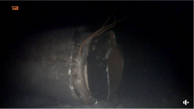 Cele mai clare imagini de pana acum cu urmele exploziilor de la conductele Nord Stream, filmate cu o drona subacvatica Imagine