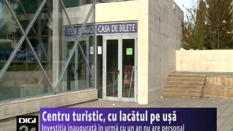 Centru turistic, cu lacatul pe usa. Investitia inaugurata in urma cu un an nu are personal Imagine