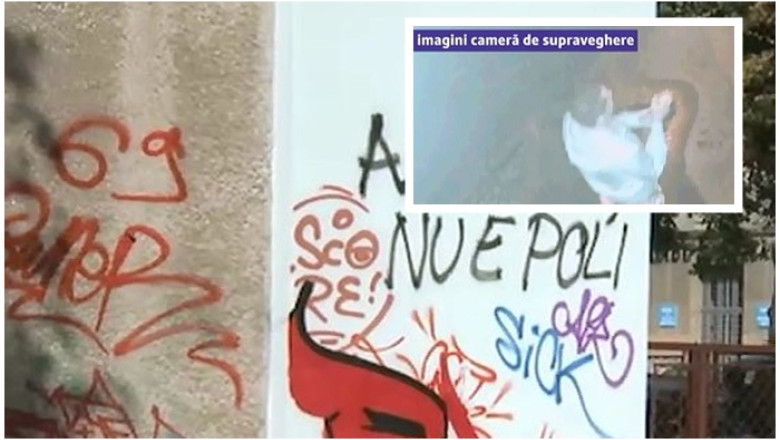 Centrul mazgalit al Timisoarei. Atacurile „artistilor noptii", filmate. Proprietarii risca amenzi mai mari decat vandalii! Imagine