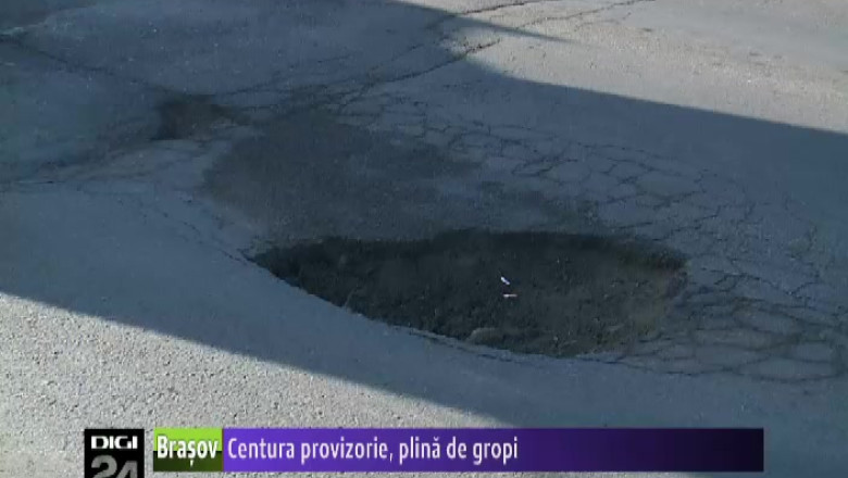 Centura provizorie a Brasovului, plina de gropi Imagine