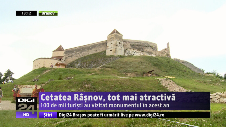 Cetatea Rasnov este tot mai atractiva. 100.000 de turisti au vizitat monumentul in acest an Imagine