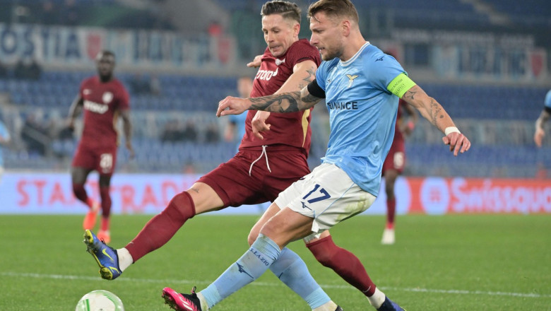 CFR Cluj, invinsa de Lazio la Roma, desi au jucat din minutul 15 in superioritate numerica Imagine