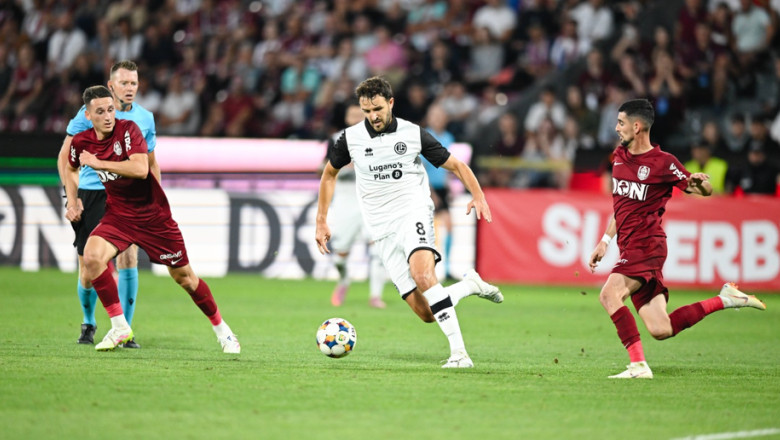 CFR Cluj s-a calificat cu emotii in turul al treilea preliminar din Europa League. Oaspetii au avut doua goluri anulate Imagine