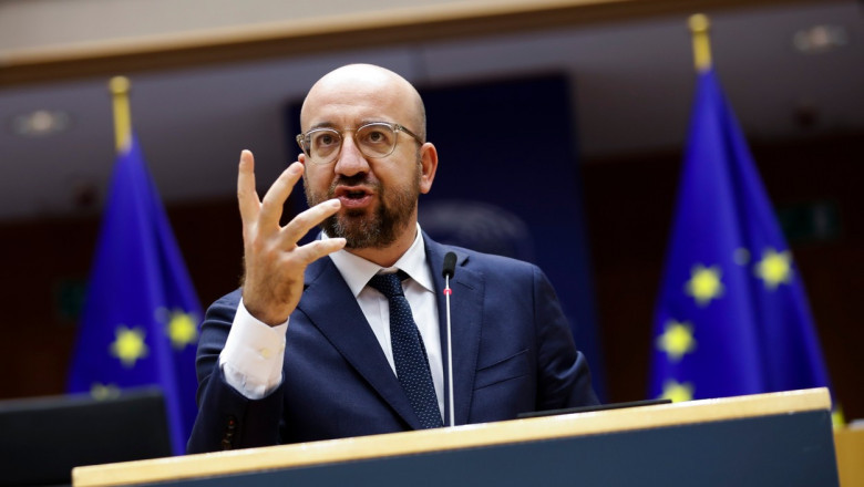 Charles Michel il „troleaza” pe Putin si-l felicita sarcastic „pentru victoria sa zdrobitoare in alegerile” care abia au inceput Imagine