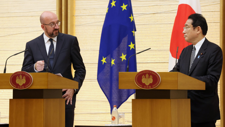 Charles Michel, in vizita la Hiroshima: Amenintarile Rusiei privind folosirea armei nucleare sunt „rusinoase si inacceptabile” Imagine