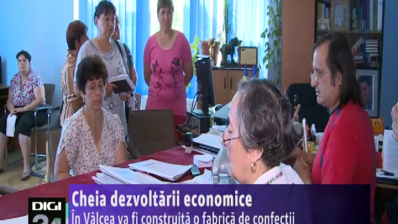 Cheia dezvoltarii economice. In Valcea va fi construita o fabrica de confectii Imagine