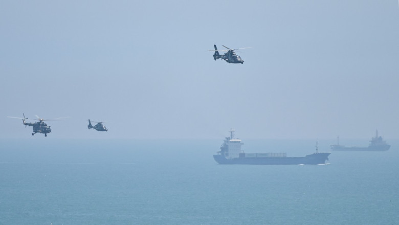 China continua exercitiile militare in jurul Taiwanului desi trebuia sa le incheie. Presa de stat: „Reunificarea poate fi realizata” Imagine