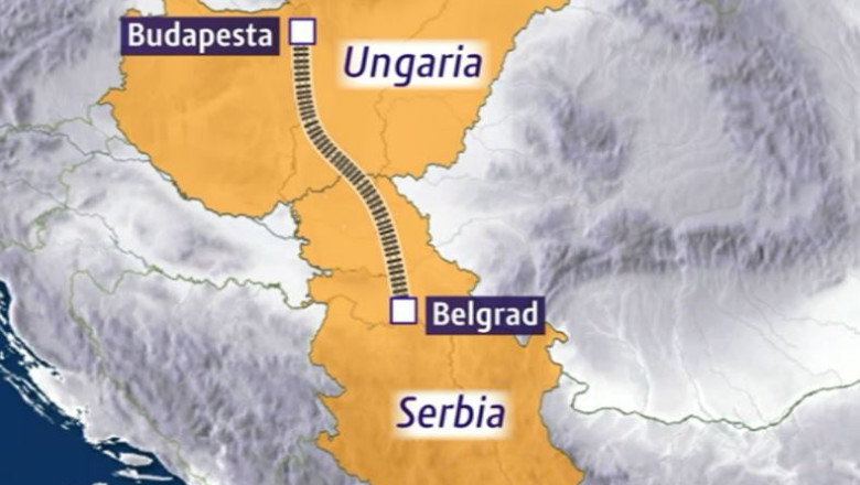 Chinezii vor sa construiasca o cale ferata de mare viteza intre Budapesta si Belgrad Imagine