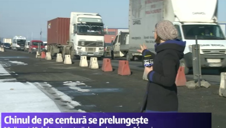 Chinul soferilor pe centura de nord a Capitalei se prelungeste Imagine