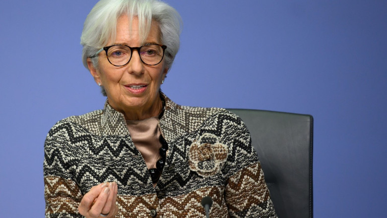 Christine Lagarde spune ca BCE va mentine dobanzile ridicate cat va fi necesar pentru a reduce inflatia la 2% Imagine