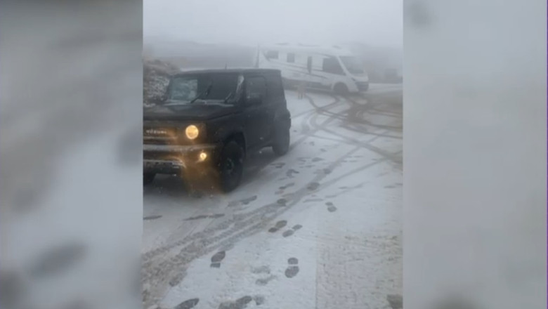 Ciclonul Boris a adus zapada pe Transalpina, la peste 1900 de metri altitudine. Avertismentul salvamontistilor din Gorj Imagine