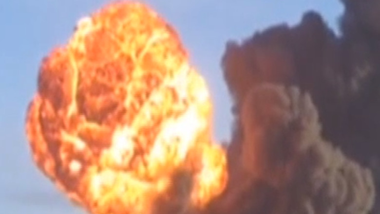 Ciocnire intre doua trenuri in SUA. Zece vagoane cu combustibil au luat foc Imagine