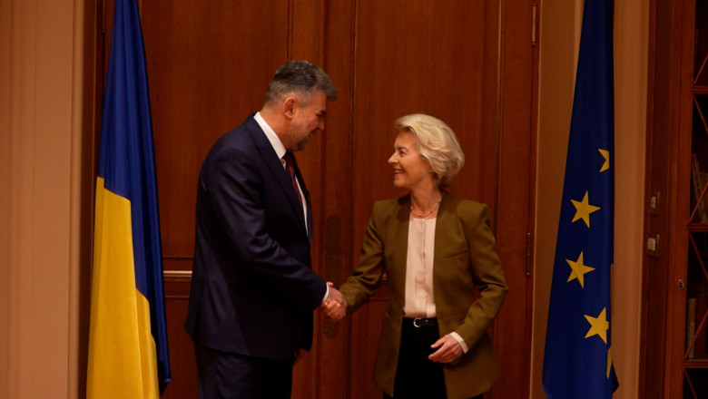 Ciolacu s-a intalnit cu Ursula von der Leyen la Atena. Ce i-a spus premierul despre gaura din buget si intarzierile din PNRR Imagine