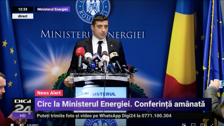 Circ cu George Simion la Ministerul Energiei. Jandarmii au incercat sa-l scoata din cladire pe liderul AUR Imagine