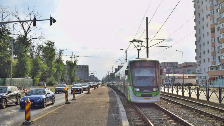 Circulatia tramvaiului 41 din Capitala, suspendata de la 1 august, timp de o luna. Linii alternative disponibile calatorilor Imagine