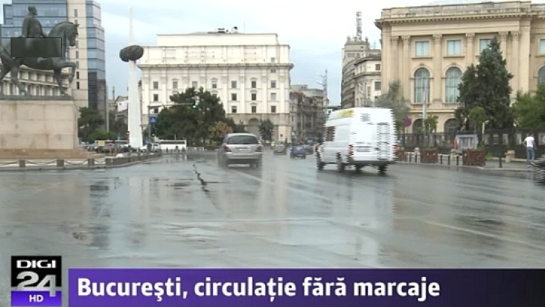 Circulatie fara marcaje in Bucuresti. Administratia Strazilor promite ca va remedia situatia, dar nu stie cand Imagine