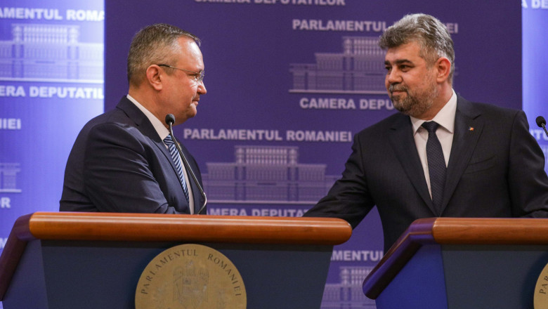 Ciuca il asigura pe Ciolacu ca va fi premier din 25 mai 2023 Imagine