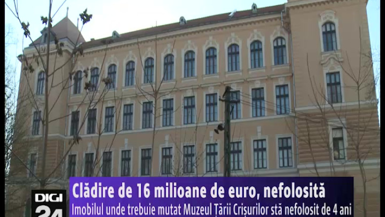 Cladirea de 16 milioane de euro, unde trebuie mutat Muzeul tarii Crisurilor, sta nefolosita de 4 ani Imagine