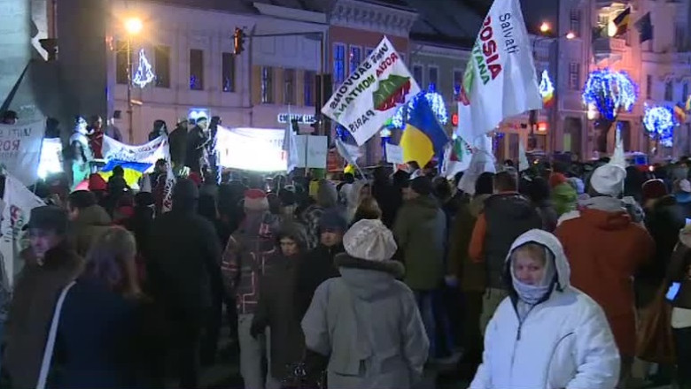 Cluj-Napoca: Protest la minus sase grade Celsius Imagine