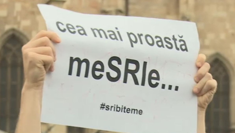 Clujenii au protestat fata de legile supravegherii Imagine