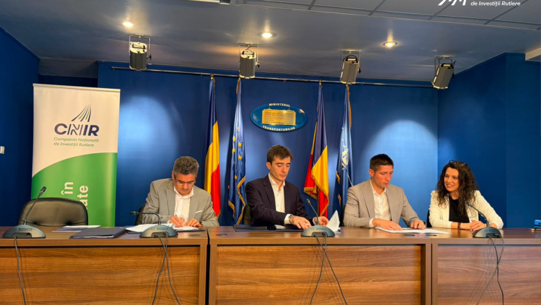 CNIR a semnat contractul pentru tronsonul 3 al Autostrazii Unirii A8. Valoarea investitiei se apropie de 4 miliarde de lei