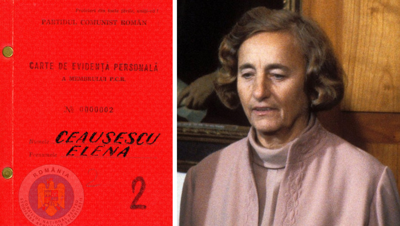 CNSAS a publicat Cartea de evidenta personala a Elenei Ceausescu. De la ucenica la perdele, la academician si prim viceprim-ministru Imagine