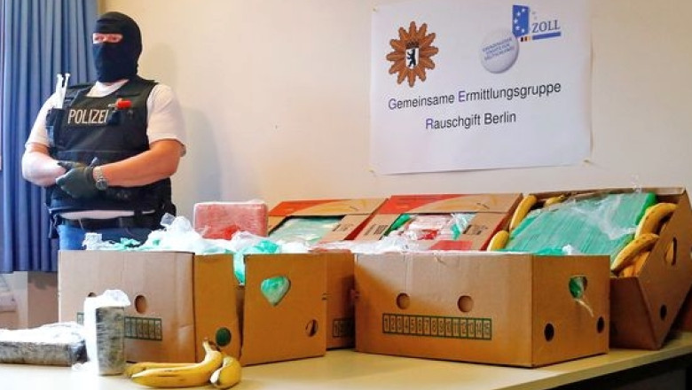 Cocaina in lada cu banane: Politia germana a descoperit 140 kg de droguri in cinci supermarketuri din Berlin Imagine
